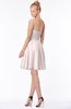 ColsBM Bridget Light Pink Casual Sleeveless Zip up Chiffon Mini Bridesmaid Dresses