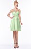 ColsBM Bridget Pale Green Casual Sleeveless Zip up Chiffon Mini Bridesmaid Dresses