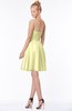 ColsBM Bridget Wax Yellow Casual Sleeveless Zip up Chiffon Mini Bridesmaid Dresses