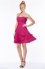 ColsBM Karsyn Beetroot Purple Classic A-line Sweetheart Sleeveless Chiffon Knee Length Bridesmaid Dresses