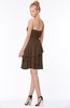 ColsBM Karsyn Chocolate Brown Classic A-line Sweetheart Sleeveless Chiffon Knee Length Bridesmaid Dresses