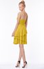 ColsBM Karsyn Lemon Curry Classic A-line Sweetheart Sleeveless Chiffon Knee Length Bridesmaid Dresses
