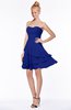 ColsBM Karsyn Nautical Blue Classic A-line Sweetheart Sleeveless Chiffon Knee Length Bridesmaid Dresses