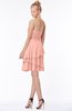 ColsBM Karsyn Peach Classic A-line Sweetheart Sleeveless Chiffon Knee Length Bridesmaid Dresses