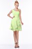ColsBM Kennedi Butterfly Romantic Fit-n-Flare One Shoulder Zip up Chiffon Knee Length Bridesmaid Dresses