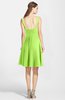 ColsBM Ariadne Bright Green Gorgeous A-line Sleeveless Zip up Chiffon Knee Length Bridesmaid Dresses