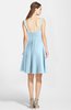 ColsBM Ariadne Ice Blue Gorgeous A-line Sleeveless Zip up Chiffon Knee Length Bridesmaid Dresses