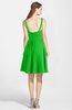 ColsBM Ariadne Jasmine Green Gorgeous A-line Sleeveless Zip up Chiffon Knee Length Bridesmaid Dresses