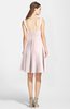 ColsBM Ariadne Light Pink Gorgeous A-line Sleeveless Zip up Chiffon Knee Length Bridesmaid Dresses