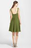 ColsBM Ariadne Olive Green Gorgeous A-line Sleeveless Zip up Chiffon Knee Length Bridesmaid Dresses