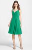 ColsBM Ariadne Pepper Green Gorgeous A-line Sleeveless Zip up Chiffon Knee Length Bridesmaid Dresses