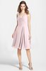 ColsBM Ariadne Petal Pink Gorgeous A-line Sleeveless Zip up Chiffon Knee Length Bridesmaid Dresses