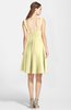 ColsBM Ariadne Soft Yellow Gorgeous A-line Sleeveless Zip up Chiffon Knee Length Bridesmaid Dresses