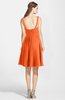 ColsBM Ariadne Tangerine Gorgeous A-line Sleeveless Zip up Chiffon Knee Length Bridesmaid Dresses
