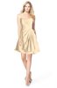 ColsBM Rhea Apricot Gelato Glamorous A-line Sweetheart Zip up Chiffon Mini Bridesmaid Dresses