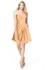 ColsBM Rhea Apricot Glamorous A-line Sweetheart Zip up Chiffon Mini Bridesmaid Dresses