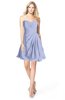 ColsBM Rhea Blue Heron Glamorous A-line Sweetheart Zip up Chiffon Mini Bridesmaid Dresses