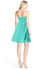 ColsBM Rhea Blue Turquoise Glamorous A-line Sweetheart Zip up Chiffon Mini Bridesmaid Dresses