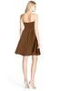 ColsBM Rhea Brown Glamorous A-line Sweetheart Zip up Chiffon Mini Bridesmaid Dresses