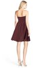 ColsBM Rhea Burgundy Glamorous A-line Sweetheart Zip up Chiffon Mini Bridesmaid Dresses