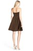 ColsBM Rhea Chocolate Brown Glamorous A-line Sweetheart Zip up Chiffon Mini Bridesmaid Dresses