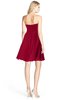 ColsBM Rhea Dark Red Glamorous A-line Sweetheart Zip up Chiffon Mini Bridesmaid Dresses