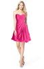 ColsBM Rhea Fandango Pink Glamorous A-line Sweetheart Zip up Chiffon Mini Bridesmaid Dresses