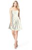 ColsBM Rhea Ivory Glamorous A-line Sweetheart Zip up Chiffon Mini Bridesmaid Dresses