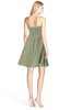 ColsBM Rhea Moss Green Glamorous A-line Sweetheart Zip up Chiffon Mini Bridesmaid Dresses