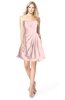 ColsBM Rhea Pastel Pink Glamorous A-line Sweetheart Zip up Chiffon Mini Bridesmaid Dresses