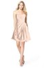 ColsBM Rhea Peach Puree Glamorous A-line Sweetheart Zip up Chiffon Mini Bridesmaid Dresses
