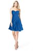 ColsBM Rhea Royal Blue Glamorous A-line Sweetheart Zip up Chiffon Mini Bridesmaid Dresses