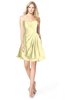 ColsBM Rhea Soft Yellow Glamorous A-line Sweetheart Zip up Chiffon Mini Bridesmaid Dresses