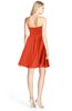 ColsBM Rhea Tangerine Tango Glamorous A-line Sweetheart Zip up Chiffon Mini Bridesmaid Dresses