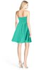 ColsBM Rhea Viridian Green Glamorous A-line Sweetheart Zip up Chiffon Mini Bridesmaid Dresses
