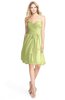 ColsBM Lindy Lime Green Modest A-line Sweetheart Sleeveless Zip up Chiffon Bridesmaid Dresses