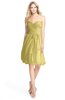 ColsBM Lindy Misted Yellow Modest A-line Sweetheart Sleeveless Zip up Chiffon Bridesmaid Dresses