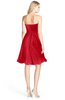 ColsBM Lindy Red Modest A-line Sweetheart Sleeveless Zip up Chiffon Bridesmaid Dresses