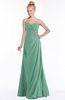 ColsBM Juniper Beryl Green Modest A-line Sweetheart Sleeveless Ruching Bridesmaid Dresses