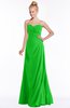 ColsBM Juniper Classic Green Modest A-line Sweetheart Sleeveless Ruching Bridesmaid Dresses
