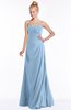 ColsBM Juniper Dusty Blue Modest A-line Sweetheart Sleeveless Ruching Bridesmaid Dresses