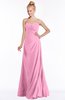 ColsBM Juniper Pink Modest A-line Sweetheart Sleeveless Ruching Bridesmaid Dresses