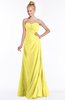 ColsBM Juniper Yellow Iris Modest A-line Sweetheart Sleeveless Ruching Bridesmaid Dresses