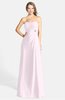 ColsBM Adley Blush Glamorous A-line Sweetheart Chiffon Floor Length Ruching Bridesmaid Dresses