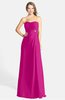 ColsBM Adley Hot Pink Glamorous A-line Sweetheart Chiffon Floor Length Ruching Bridesmaid Dresses