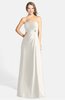 ColsBM Adley Off White Glamorous A-line Sweetheart Chiffon Floor Length Ruching Bridesmaid Dresses