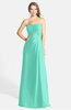 ColsBM Adley Seafoam Green Glamorous A-line Sweetheart Chiffon Floor Length Ruching Bridesmaid Dresses