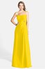 ColsBM Adley Yellow Glamorous A-line Sweetheart Chiffon Floor Length Ruching Bridesmaid Dresses