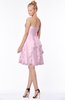 ColsBM Carmen Baby Pink Princess Fit-n-Flare Zip up Chiffon Ruching Bridesmaid Dresses