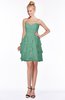 ColsBM Carmen Beryl Green Princess Fit-n-Flare Zip up Chiffon Ruching Bridesmaid Dresses